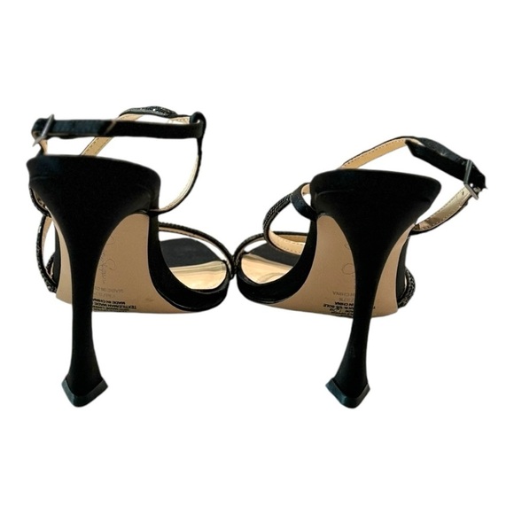 Jessica Simpson Women's Black Slingback Stiletto Heel Pyine Dress Sandals Size 7 - Picture 6 of 8